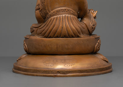 Guru Padmasambhava Statue | Traditional Lost Wax Artwork from Nepal
