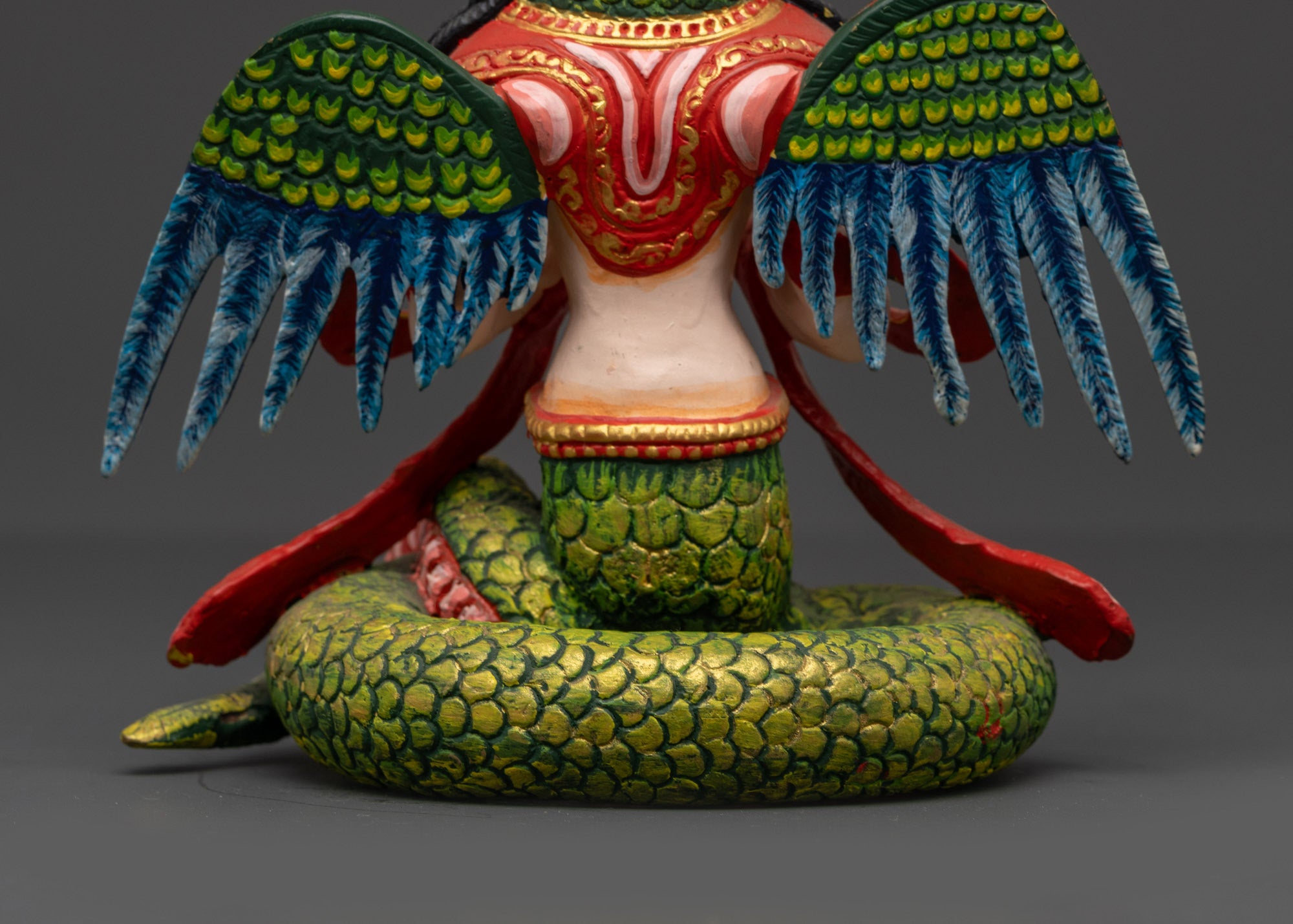 Hand-Painted Naga Kanya Statue | Handcrafted Serpent Goddess Sculpture