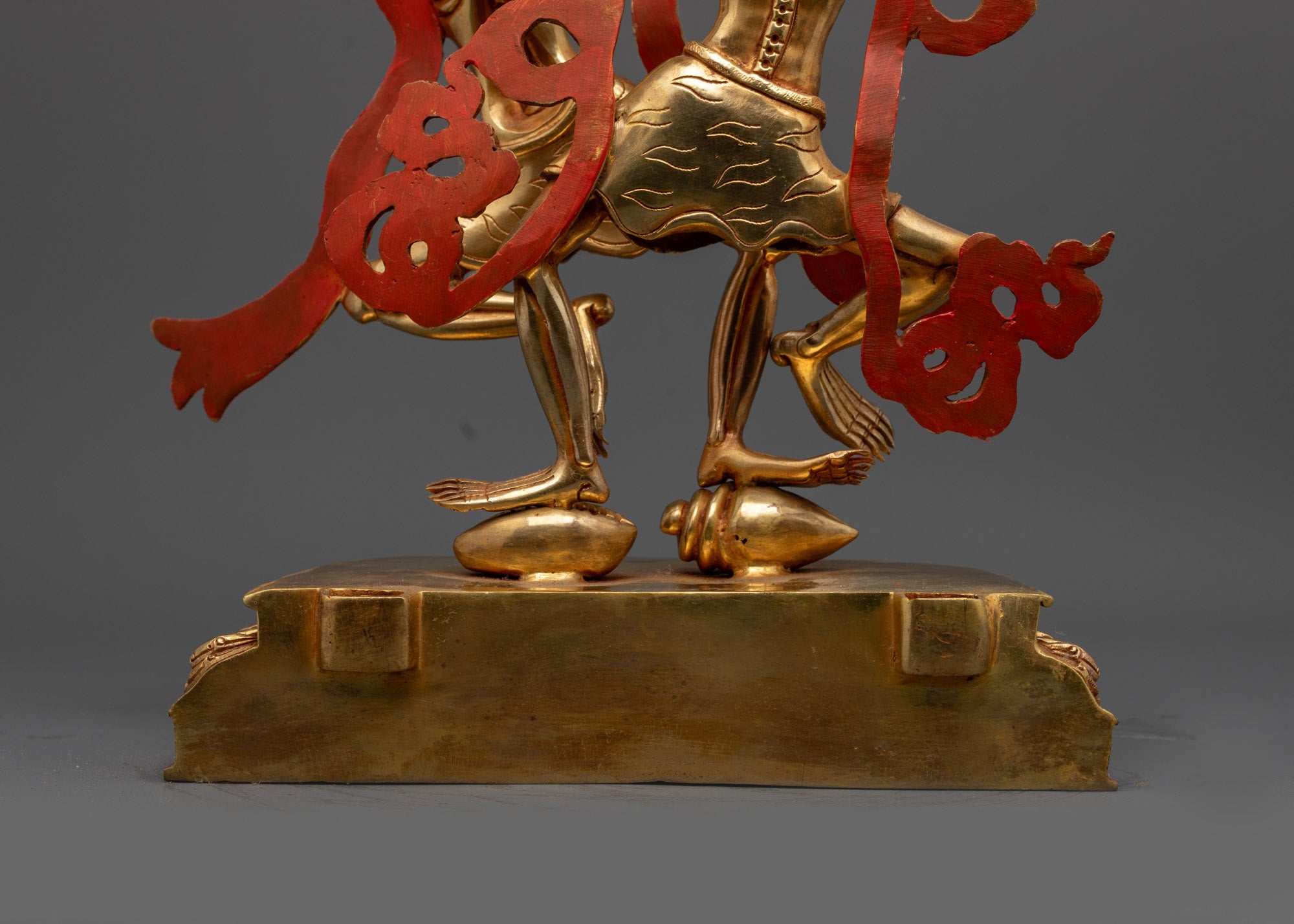 Skeleton Deity Chitipati Sculpture | Traditional Nepalese Buddhist Art