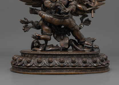 Tibetan Hayagriva Statue | Lost Wax Carved Buddhist Deity
