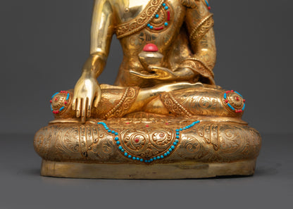Majestic Buddha Shakyamuni Statue | Meditating Buddha Sculpture