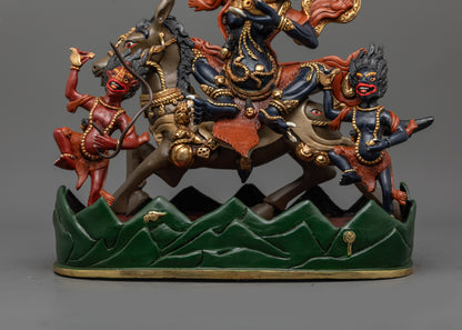 Goddess Palden Lhamo Statue | Himalayan Buddhist Deity Art