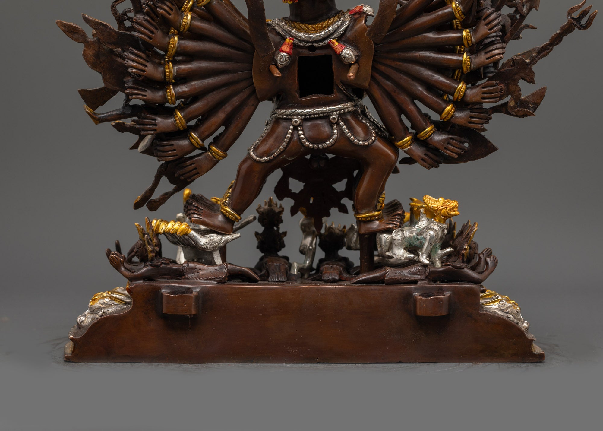 Oxidized Yamantaka Statue | Fierce Vajrabhairava Deity from Nepal