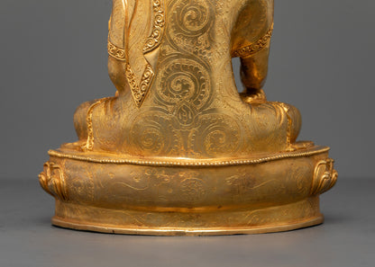 Shakyamuni Buddha Statue | Fire-Gilded Copper Art