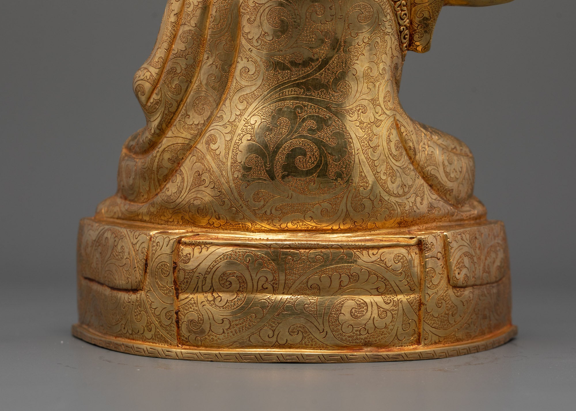 Hand-Carved Karmapa Statue for Meditation | Nepalese Art