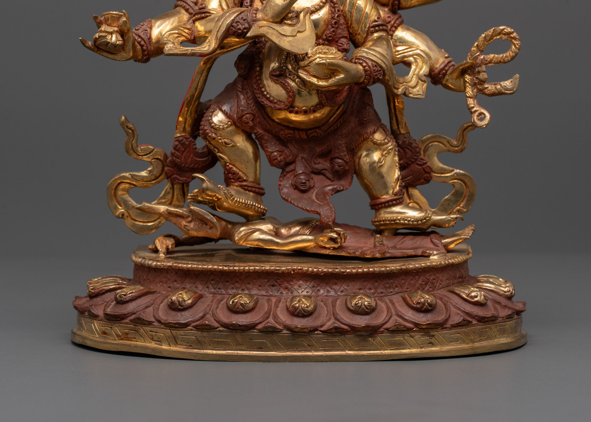 Six Armed Mahakala Statue | Handmade Nepalese Vajrayana