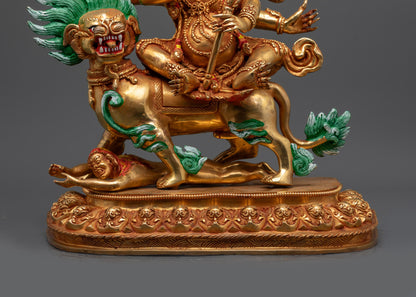 Pehar Gyalpo Statue | Religious Protector Figurine with Fine Detailing