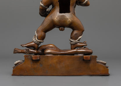 Black Dzambhala Statue | Authentic Handmade Spiritual Sculpture