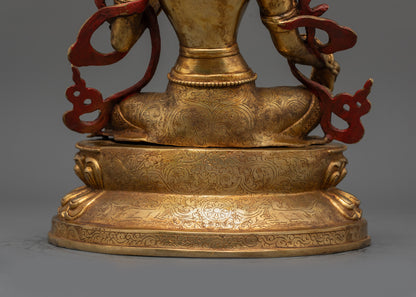 Goddess Green Tara Statue | Nepalese Artisan Handcrafted Sculpture
