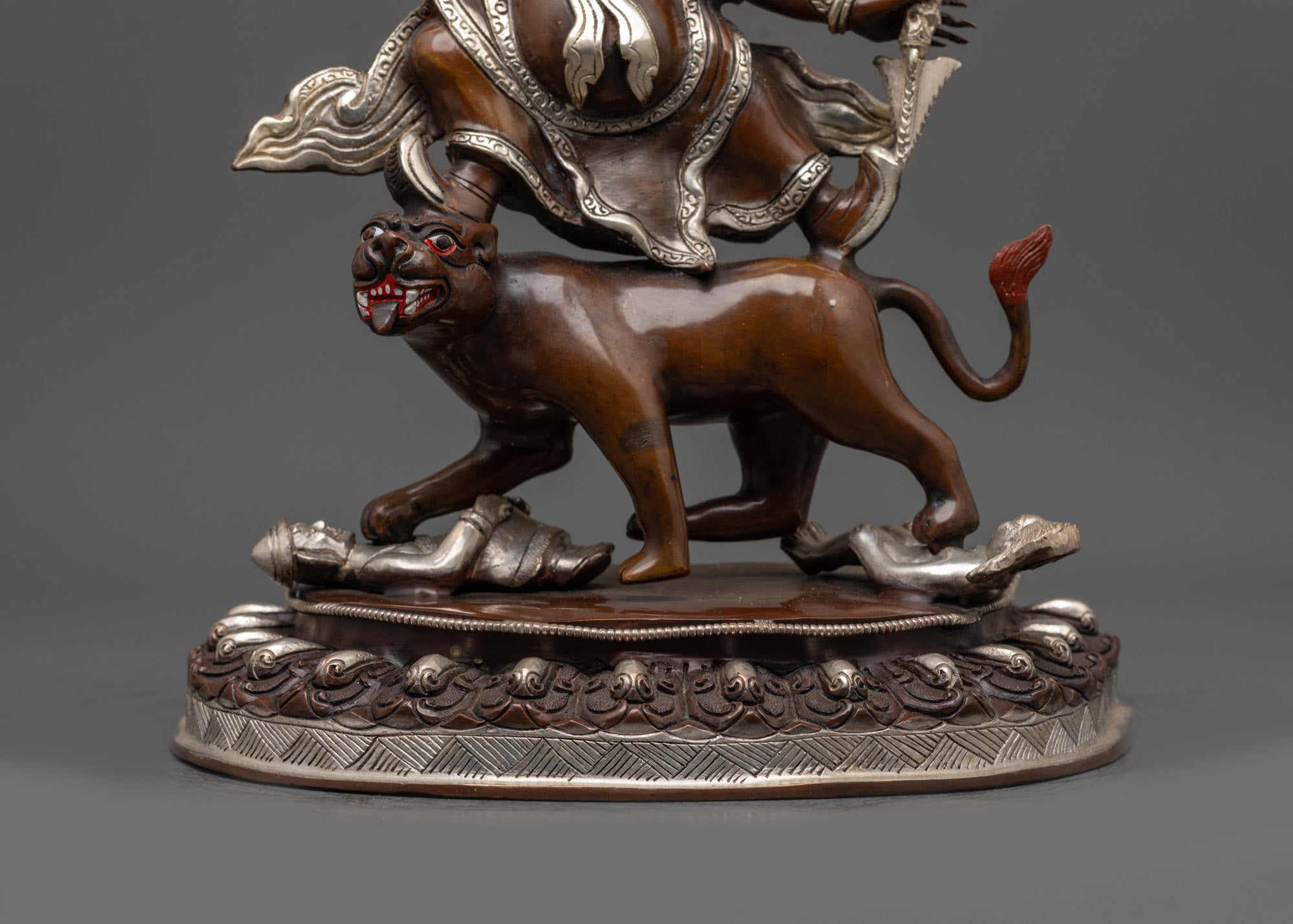 Oxidized Dorje Drolo Statue | Handcrafted Buddhist Sculpture
