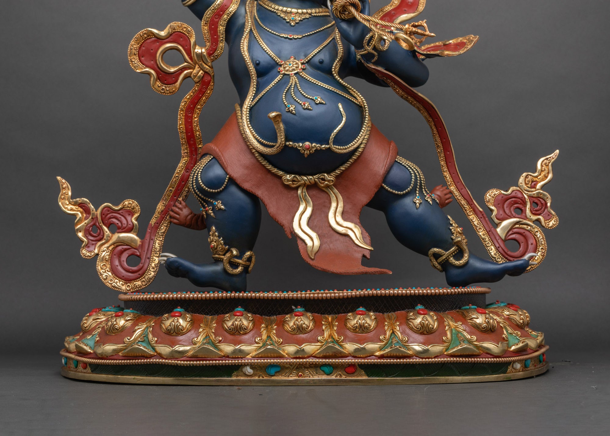 Large Vajrapani Statue | High-Quality Tibetan Vajra Protector Figurine