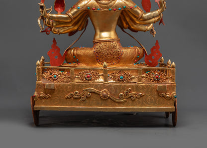 Goddess Marichi Statue | Handmade Buddhist Sculpture from Nepal