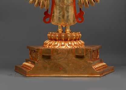 1000-Armed Chenrezig Statue | 24K Gold Gilded Avalokiteshvara Sculpture
