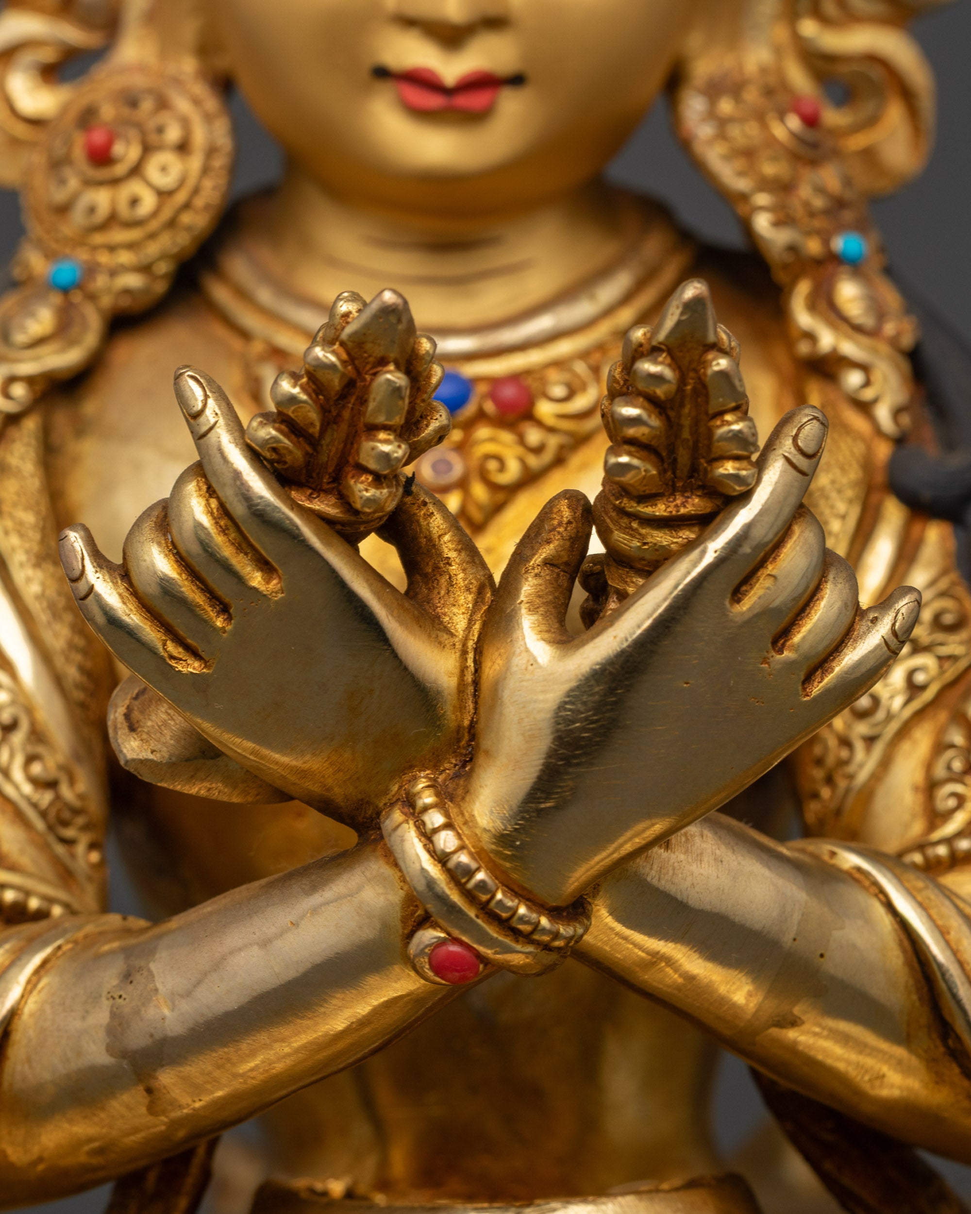Sacred Vajradhara Yab Yum Statue | Buddhist Himalayan art from Nepal