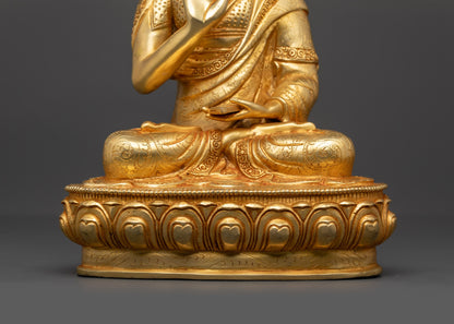 Lama Je Tsongkhapa Set | Handcrafted Buddhist Icons from Nepal