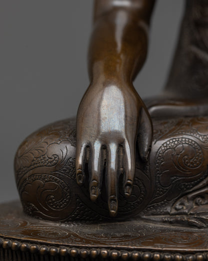 Oxidized Gautama Buddha Statue | Handcrafted Sculpture for Home Decor