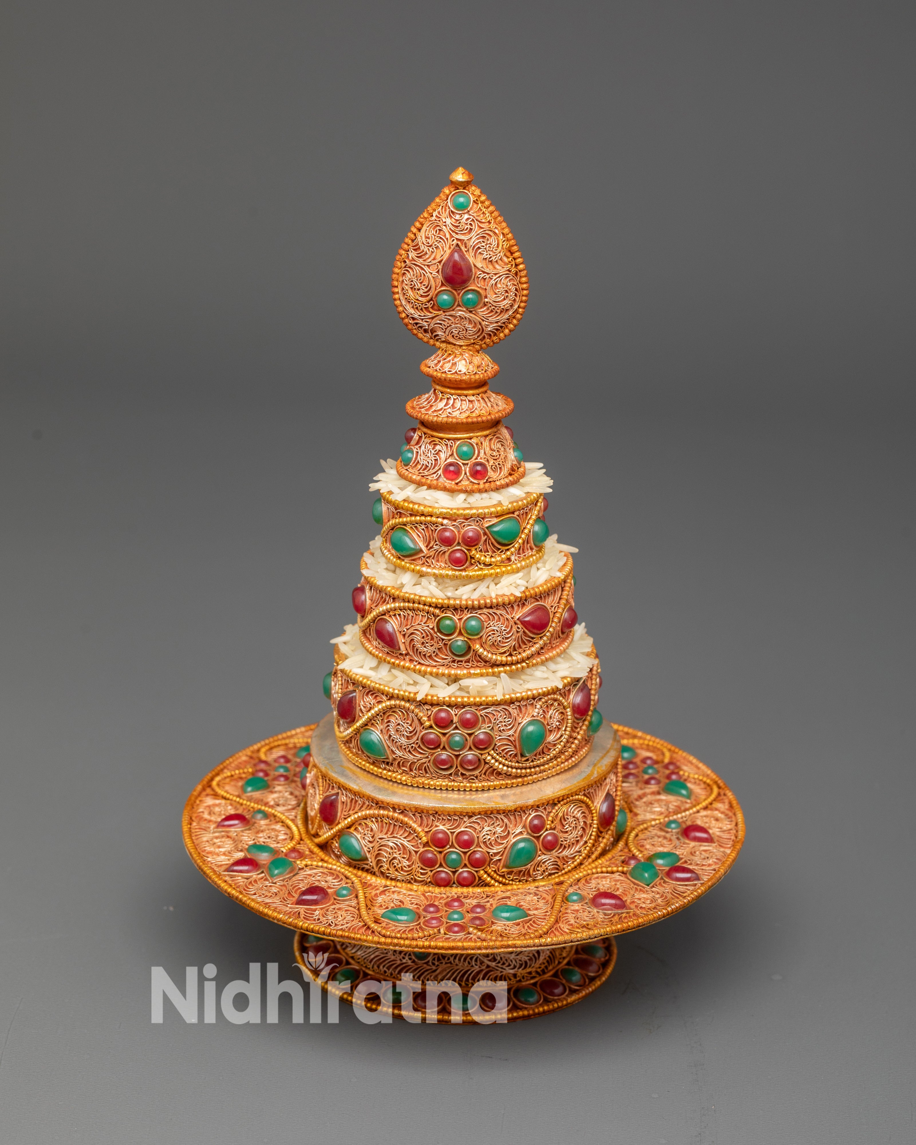 3" Mandala Offering | Vajrayana Ritual Set for Spiritual Practices