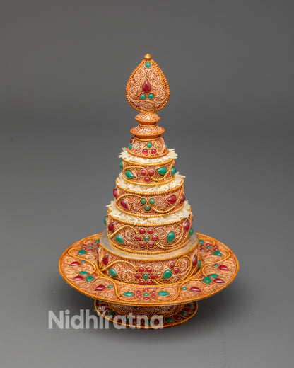 3" Mandala Offering | Vajrayana Ritual Set for Spiritual Practices