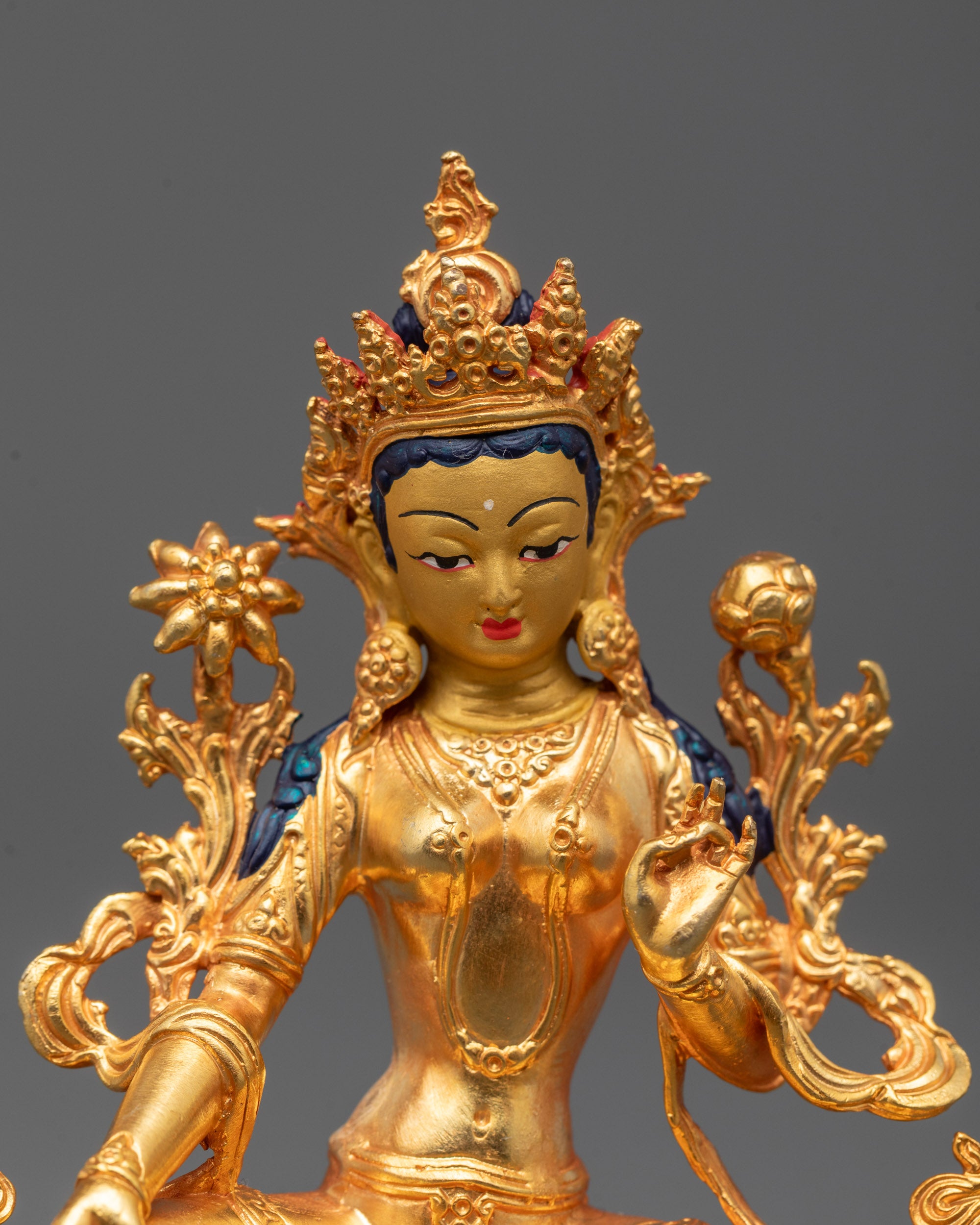 Green Tara Statue | Nepalese Buddhist Goddess