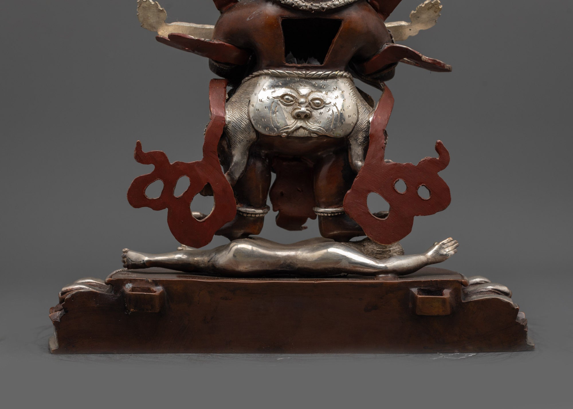 Fierce Shakya Mahakala Statue | Authentic Hand-Carved Dharma Protector