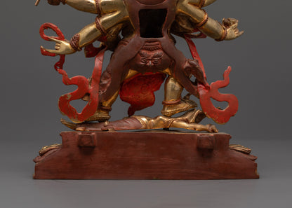 Six Armed Mahakala Statue | Handmade Nepalese Vajrayana