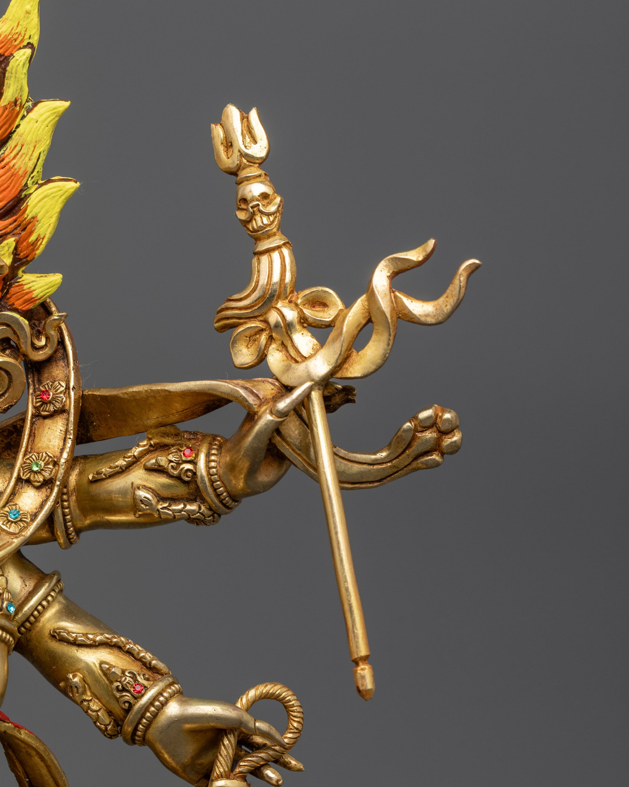 Wrathful Six Armed Mahakala Statue | Guardian of the Dharma