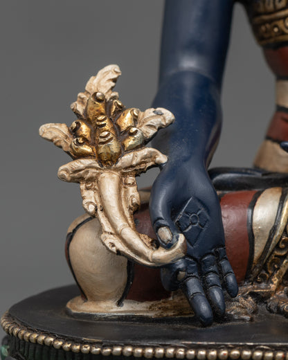 Sacred Bhaisajyaguru Buddha Statue | Handmade Sculpture from Nepal