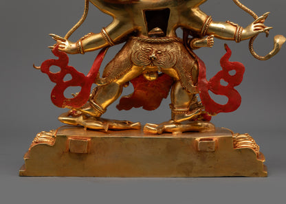 Mahachakra Vajrapani Consort Statue | Handmade Fierce Deity Sculpture
