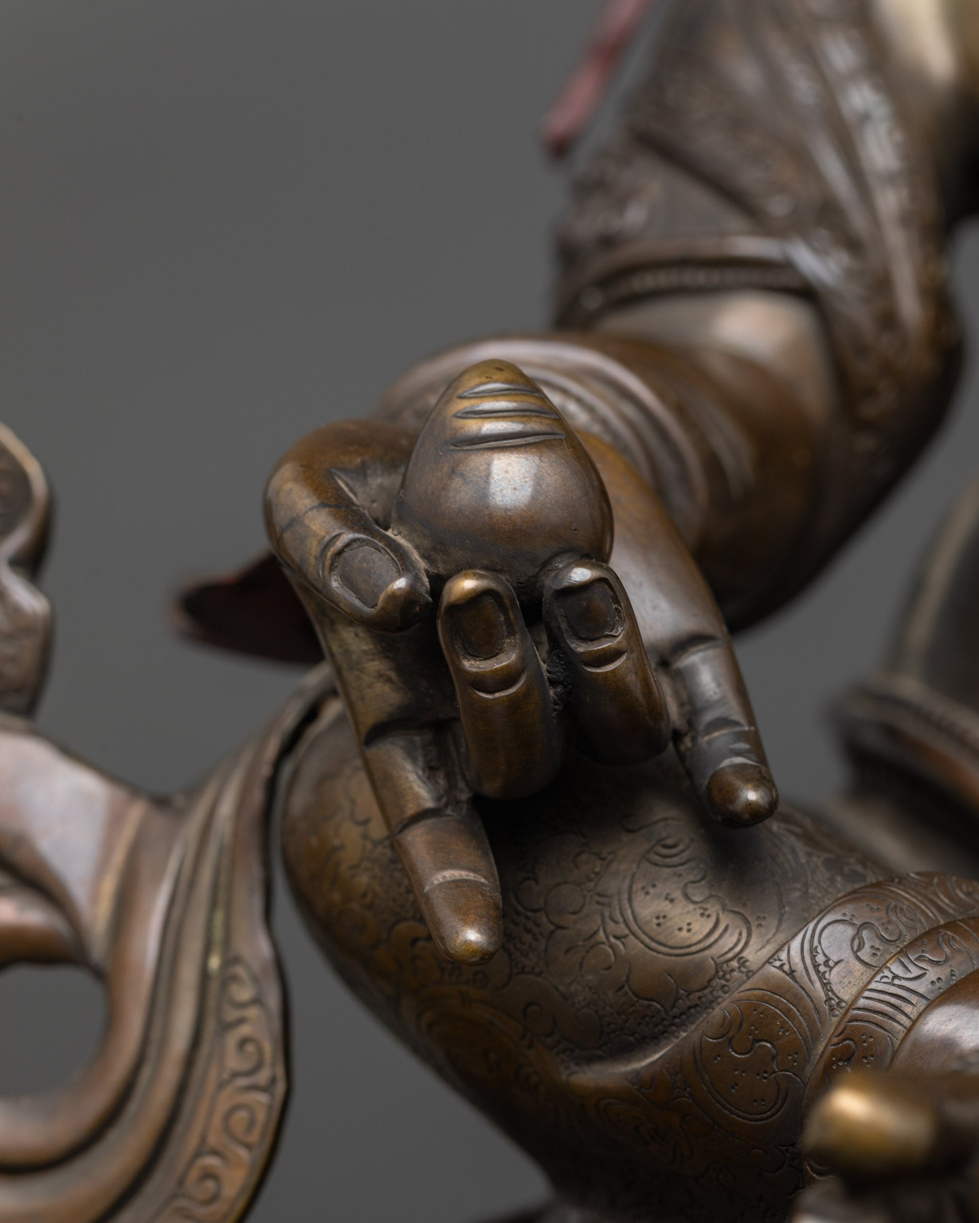 Handcrafted Oxidized Dzambhala Statue | Traditional Tibetan Art