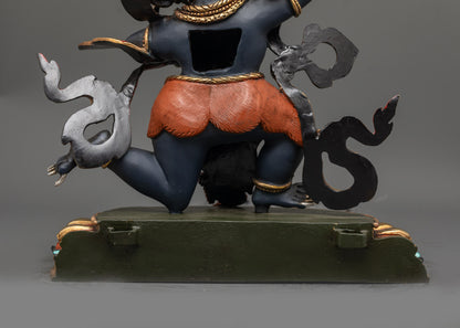 Nepalese Sankata Statue | Hand-Carved Guardian Deity Sculpture