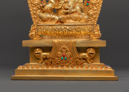 Majestic Statue of Guru Rinpoche | Handmade Nepalese Artwork