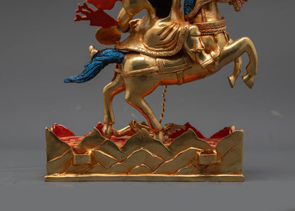 Tsengo Rolpa Chudan Statue | Handcrafted Buddhist Sculpture from Nepal