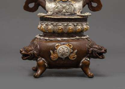 Dorje Kandro Statue | Oxidized Copper Buddhist Deity Sculpture