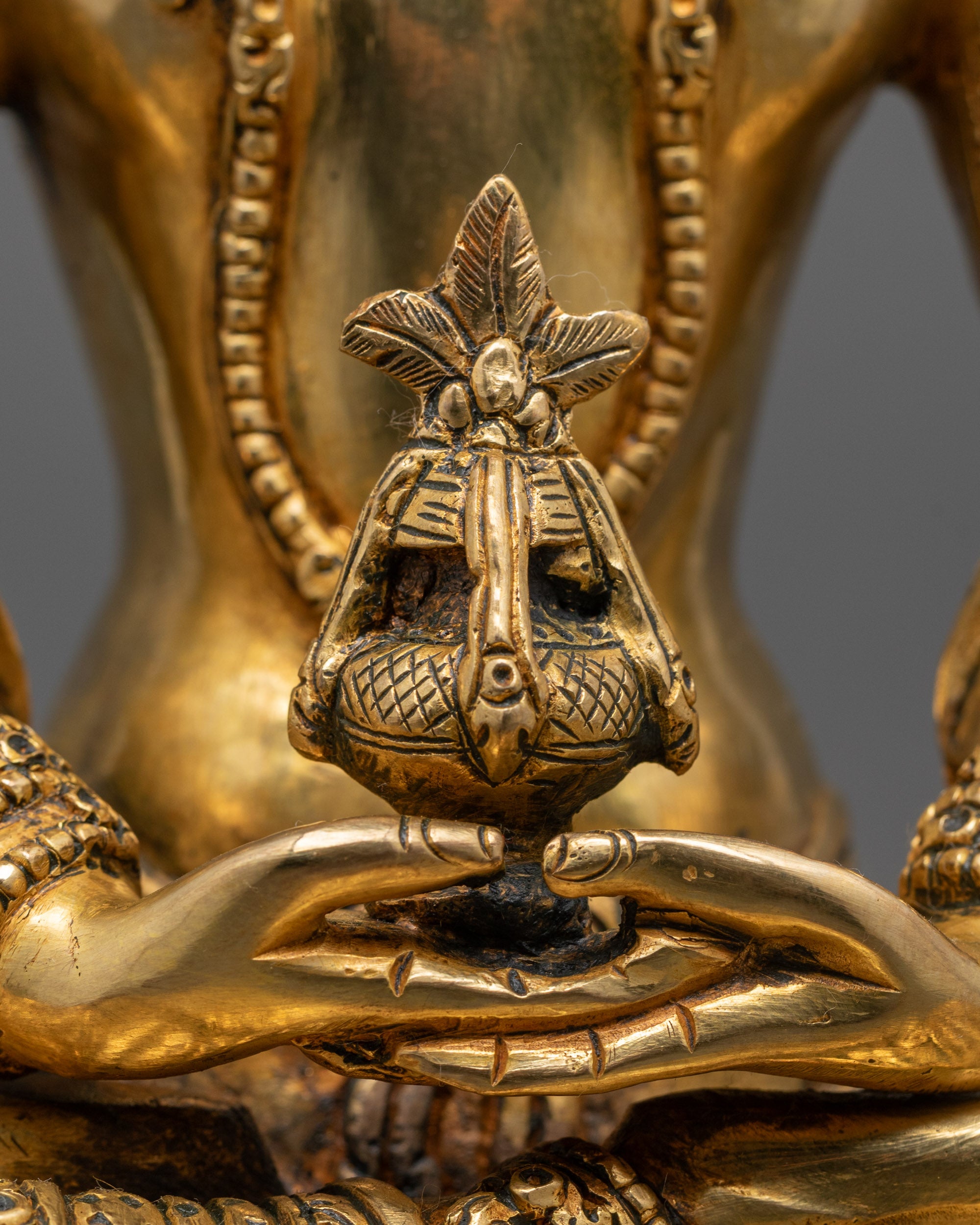 Handcrafted Amitayus (Tse Pag Me) Statue | Tibetan Long Life Deity
