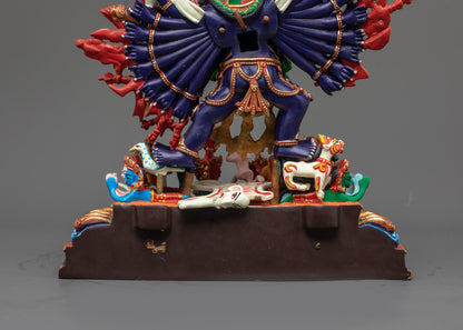 Nepalese Yamantaka Statue | Authentic Buddhist Protector