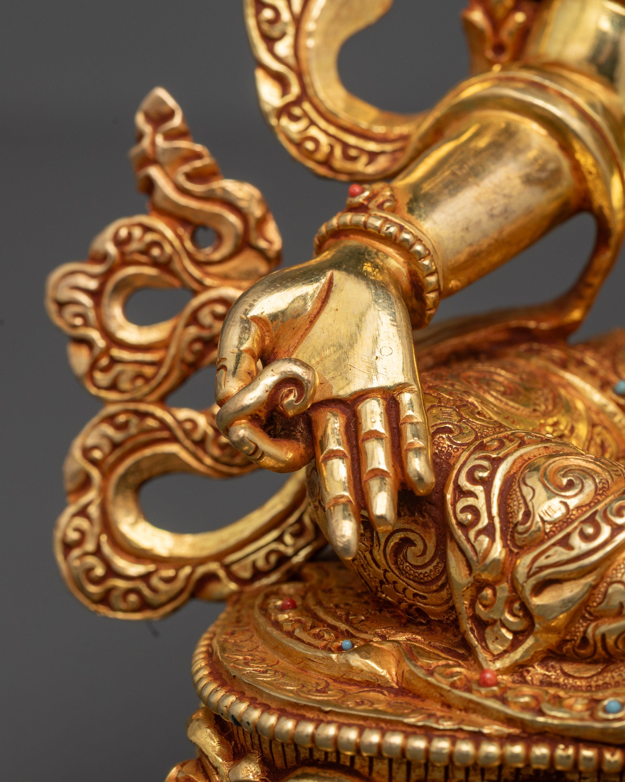 Blessed Green Tara Statue | Intricate Copper Art