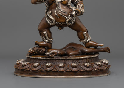Black Dzambhala Statue | Authentic Handmade Spiritual Sculpture