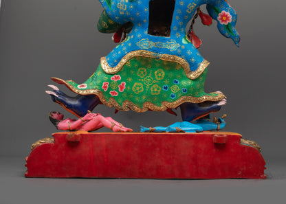 Mahakala Bernagchen Statue | Hand-Carved Tibetan Protector Deity