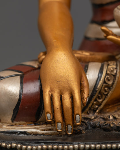 Shakyamuni Buddha Sculpture | Handmade Copper Buddhist Statue