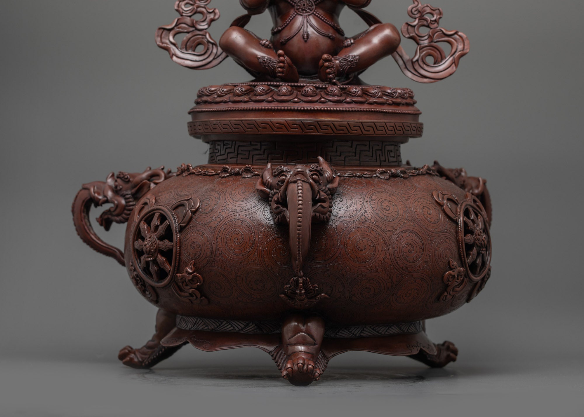 Oxidized Vajradhaka Statue | Spiritual Buddhist Decor from Nepal