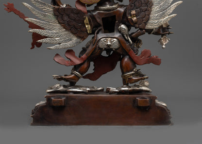 Sacred Vajrakilaya Sculpture | Oxidized Copper Buddhist Artwork