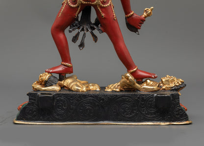 Premium Red Colored Vajrayogini Statue | Nepalese Buddhist Artwork