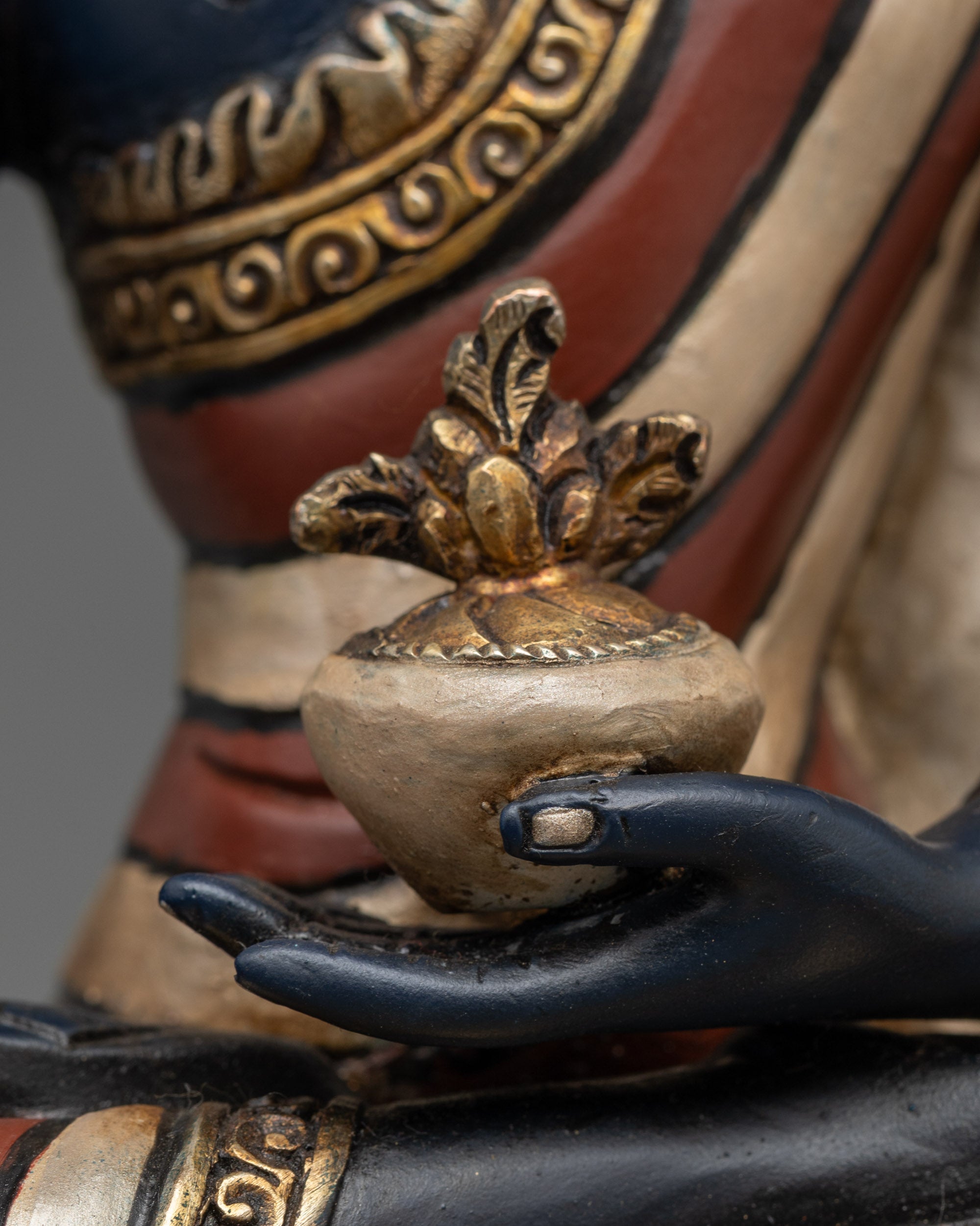 Sacred Bhaisajyaguru Buddha Statue | Handmade Sculpture from Nepal