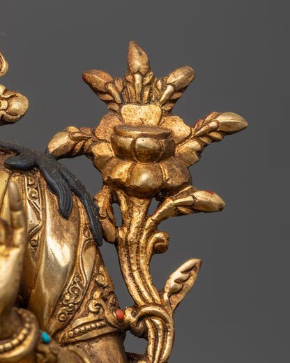 Goddess Green Tara Statue | Nepalese Artisan Handcrafted Sculpture