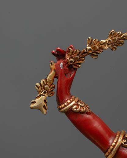 Goddess Kurukulla Statue | Red Buddhist Deity for Spiritual Practices