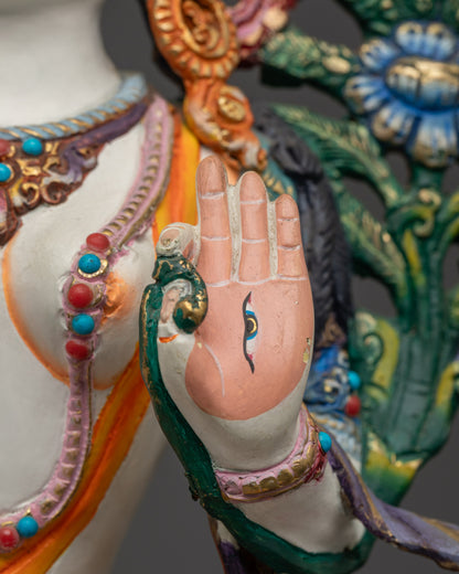 Seven-Eyed Jetsun Drolma Statue | Traditional Himalayan Spiritual Art