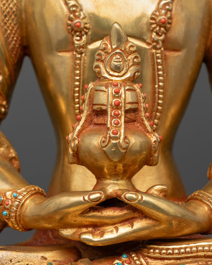 Tibetan Buddha Amitayus Statue for Long Life Blessings