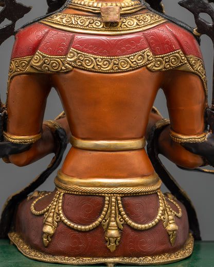 Serene Maitreya Buddha Statue | Traditional Buddhist Spiritual Idol