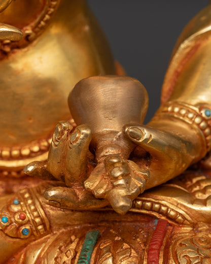 Authentic Vajrasattva Statue | Handmade Nepalese Buddhist Statue