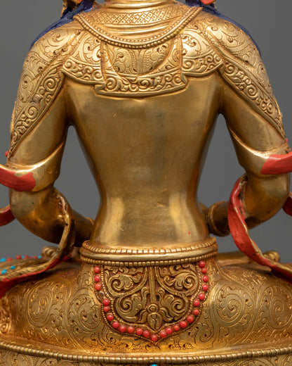 Amitayus Statue with Jewel Vase | Blessings of Longevity
